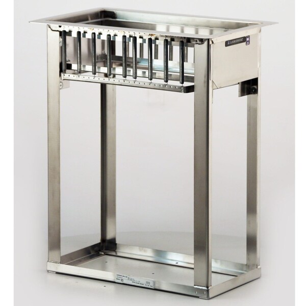 Lakeside Drop-In Tray and Glass Rack Dispenser; Open - Holds (6) 10"x20" Racks - 973