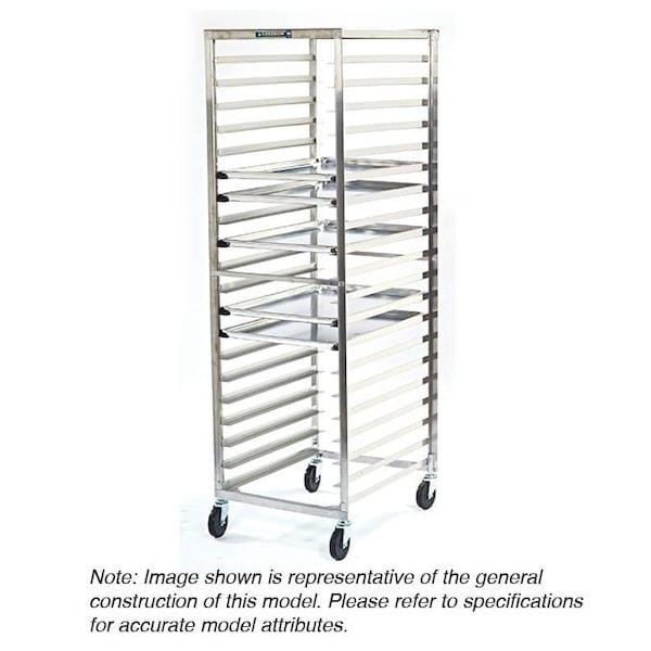 Lakeside Stainless Steel Economy Series Pan Rack - Holds (16) 18"x26" Trays - 135