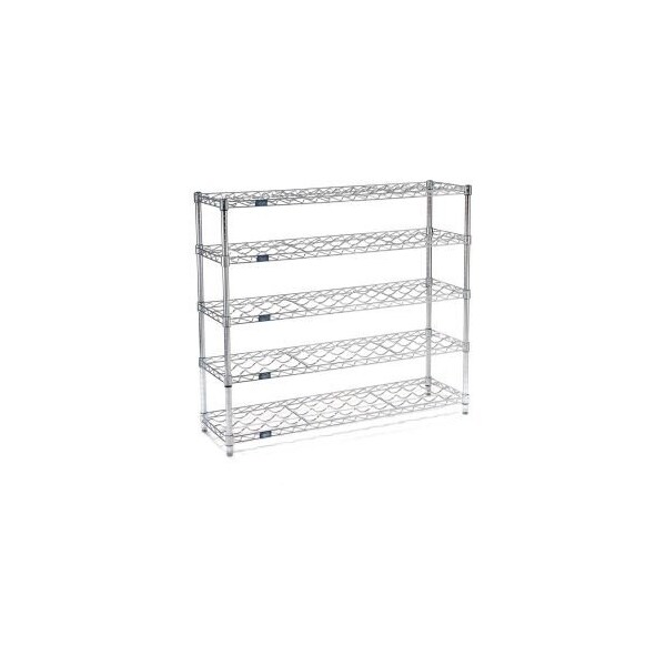 Global Equipment Nexel    Wine Bottle Rack - 45 Bottle 36"W x 14"D x 42"H, Chrome - WS14365C