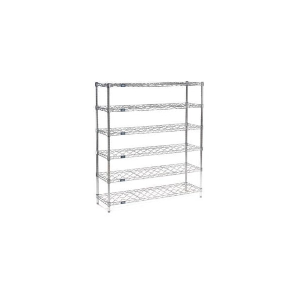 Global Equipment Nexel    Wine Bottle Rack - 54 Bottle 36"W x 14"D x 54"H, Chrome - WS14366C