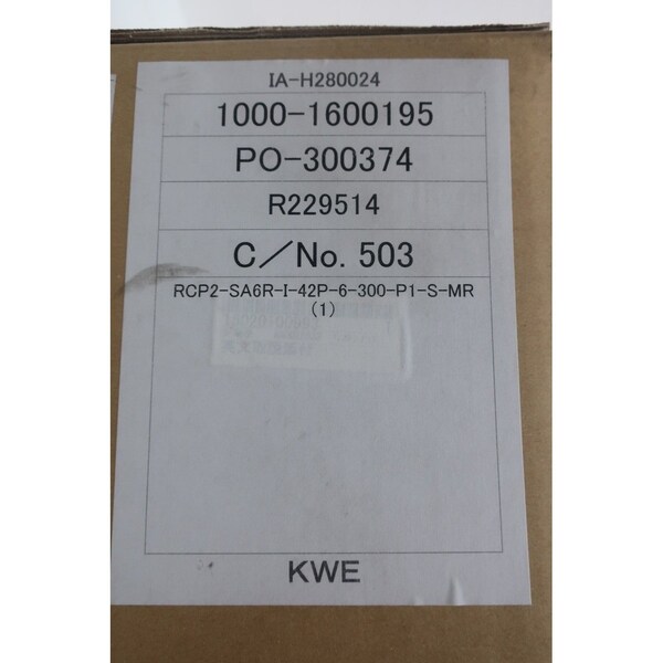 Actuador Lineal de Cilindro Robótico Iai Piezas y Accesorios - RCP2-SA6R-I-42P-6-300-P1-S-MR
