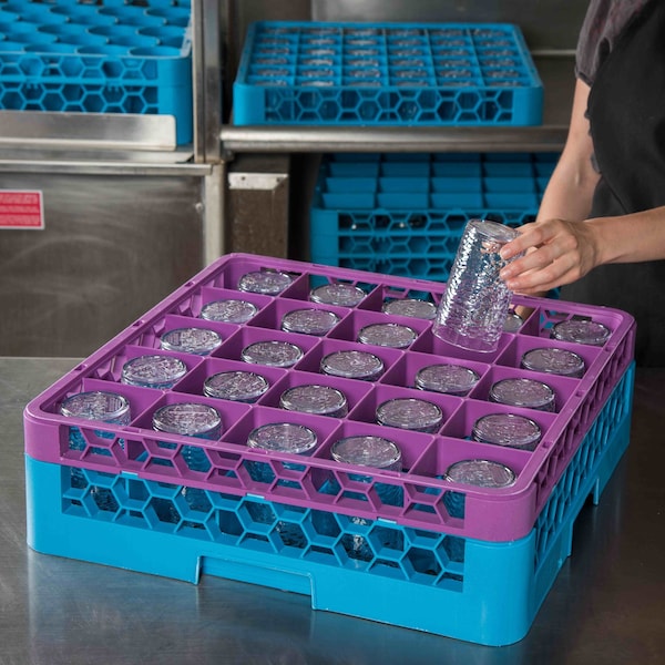 Carlisle Foodservice The 25 Compartment Divided Glass Rack - RG25-1C414