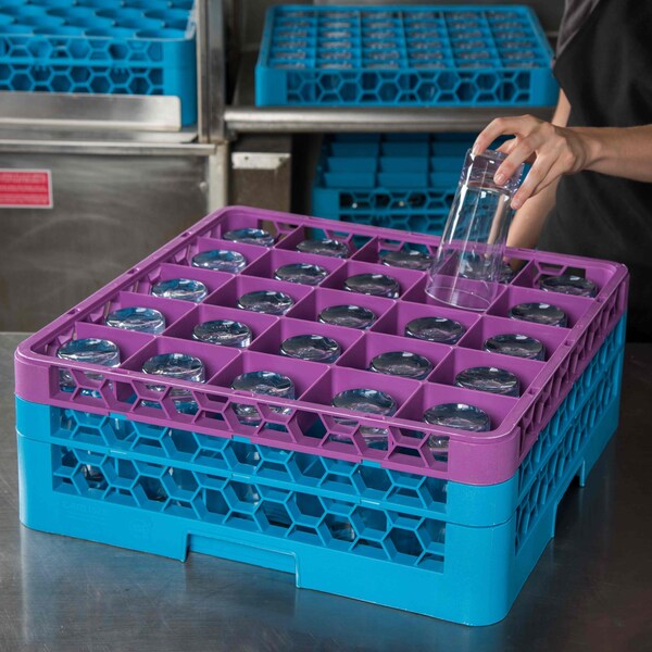 Carlisle Foodservice The 25 Compartment Divided Glass Rack - RG25-2C414
