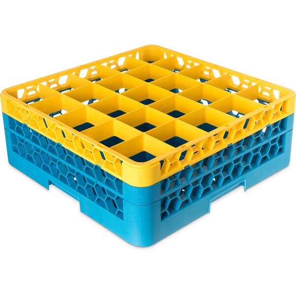 Carlisle Foodservice The 25 Compartment Divided Glass Rack - RG25-2C411
