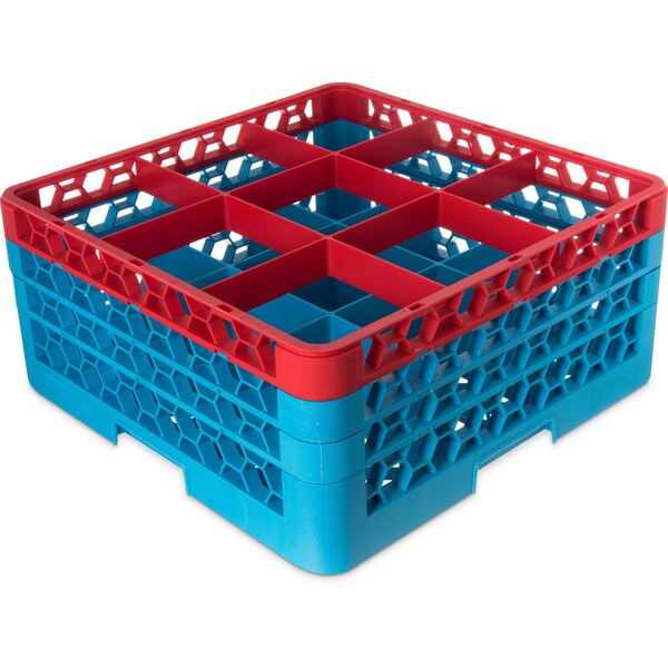 Carlisle Foodservice The 9 Compartment Divided Glass Rack - RG9-3C410