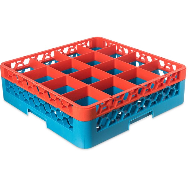 Carlisle Foodservice The 16 Compartment Divided Glass Rack - RG16-1C412