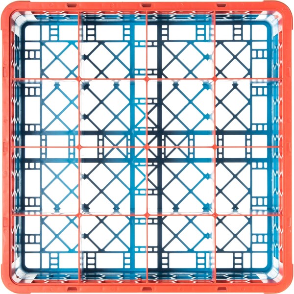 Carlisle Foodservice The 16 Compartment Divided Glass Rack - RG16-1C412