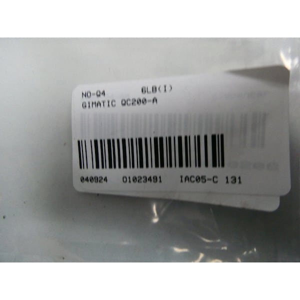 Gimatic CAMBIADOR RÁPIDO TAMAÑO JUMBO 200MM PIEZAS Y ACCESORIOS DE ROBOT - QC200-A