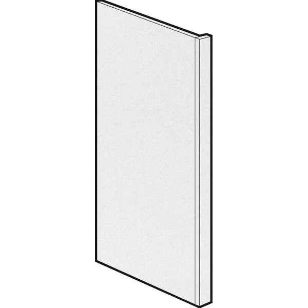 Hampton Bay 1.5x34.5x24 in. Dishwasher End Panel in Satin White - KADEP-SW