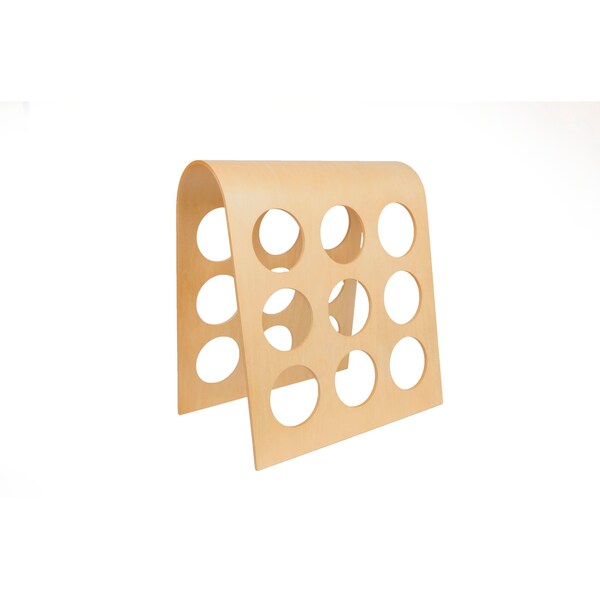 Master Grade European Design Bordeaux 9-bottle Modular Hardwood Wine Rack - FU-3505