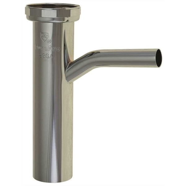 Premier BRASS DISHWASHER TAILPIECE, CHROME, 22 GAUGE, 1-1/2 X 6 IN - 162102