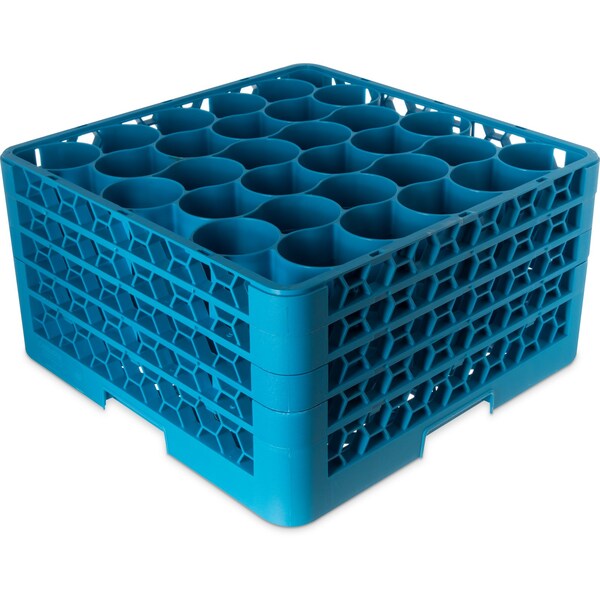 Carlisle Foodservice OptiClean Glass Rack w/3 Ext 30 Comp, PK2 - RW30-214