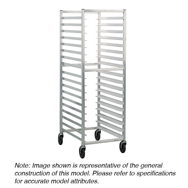 Lakeside Aluminum Roll-In Cooler Rack - Holds (34) Pans w/1-1/2" Spacing - 8547
