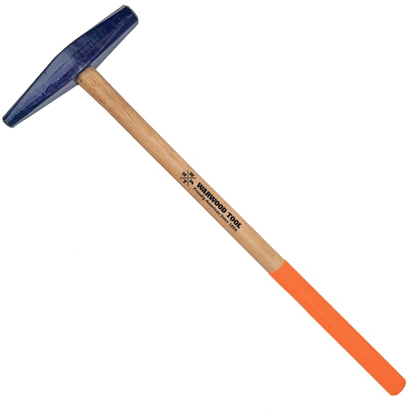 Warwood Tool 8 lb Carbon Spike Maul Standard Pattern, 36 Hickory Safety Grip Handle - 382