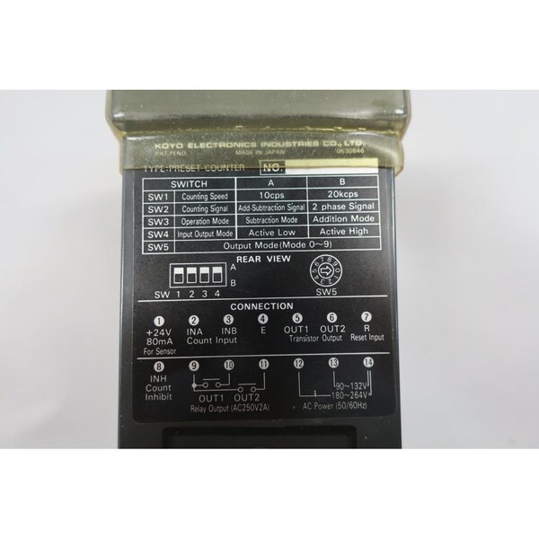 Koyo Contador de 90-132/180-264V CA - KCX-B6W