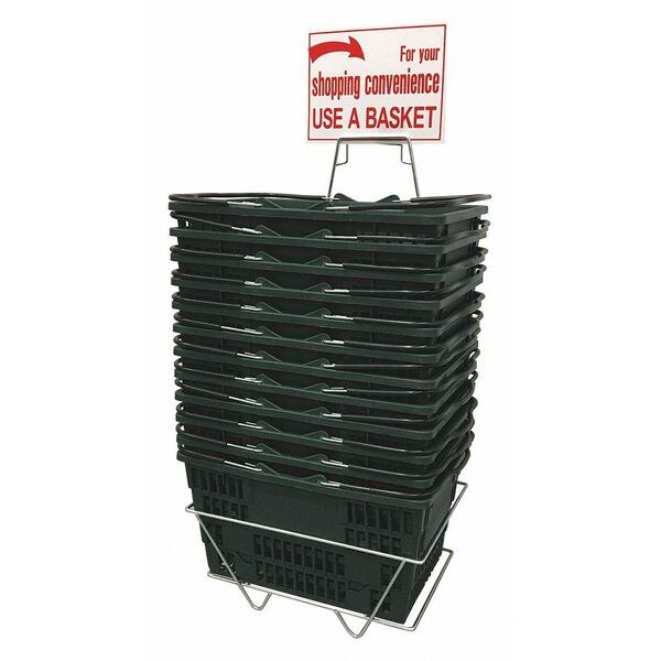 R.W. Rogers Co Hand Basket Set, Jumbo, Green - H2432003