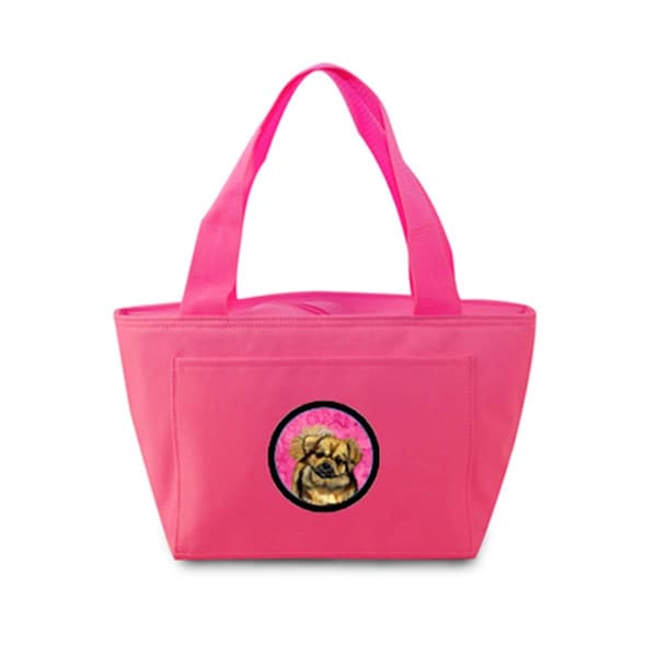 Carolines Treasures Pink Tibetan Spaniel Zippered Insulated School Washable And Stylish Lunch Bag Cooler - LH9394PK-8808