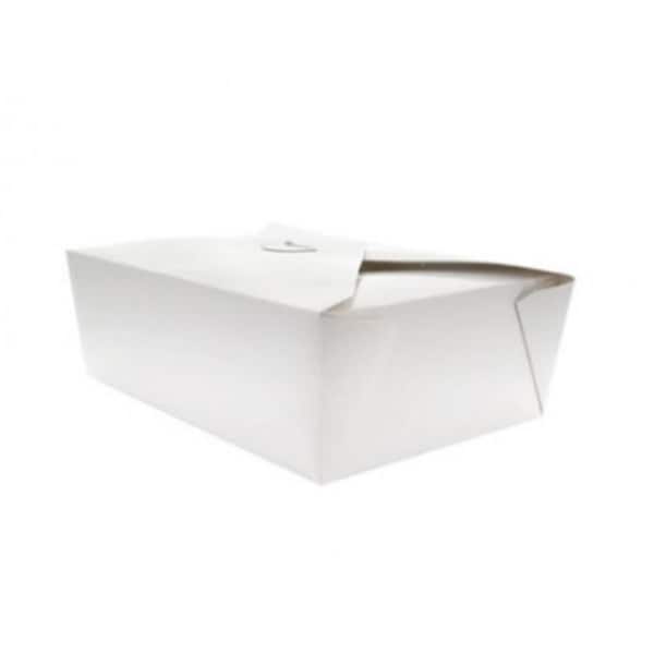 Packnwood 5-9 in. White Meal Box - 210BIO4