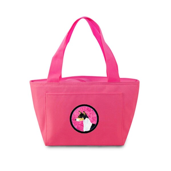 Carolines Treasures Pink Basenji Zippered Insulated School Washable And Stylish Lunch Bag Cooler - SS4790-PK-8808