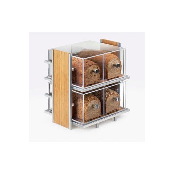 Cal Mil Plastics Cal-Mil 2 Drawer Bread Box 12"W x 12"D x 6"H - 1480