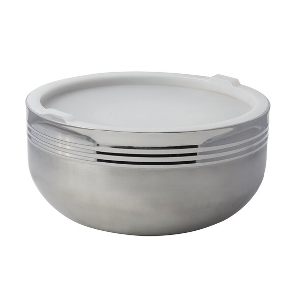 Bon Chef Cold Wave Bowl & Stacking Cover   13 7/8" Dia X 6 7/8" H  10 Qt 2 Oz - 9320