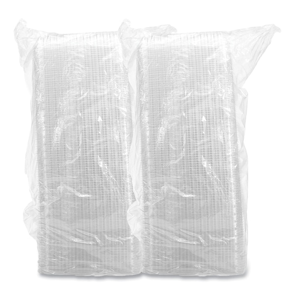 Dart Showtime Clr Hinged Container, 29.9oz, 5.1w x 9.9d x 3.5h, Plas, PK200 - C99HT1