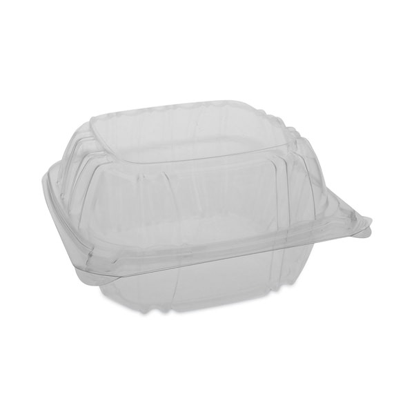 Pactiv Evergreen SENSATION SmartLock Hinged Lid Container, 5.74 x 5.95 x 3.1, Clear, 500PK - YCI821600000