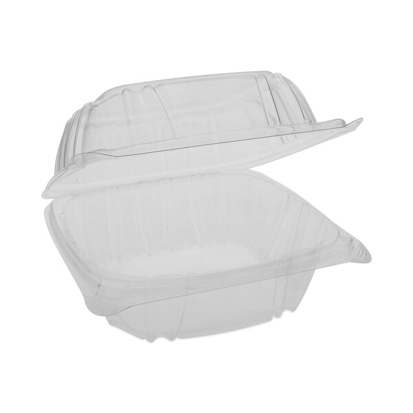 Pactiv Evergreen SENSATION SmartLock Hinged Lid Container, 5.74 x 5.95 x 3.1, Clear, 500PK - YCI821600000