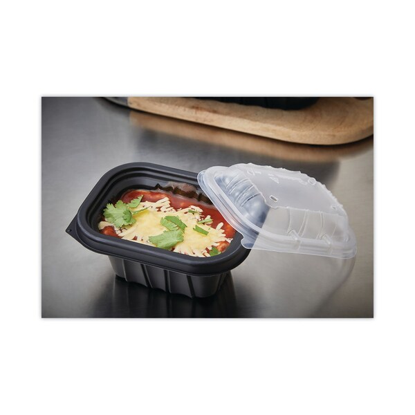 Pactiv Evergreen EarthChoice Entree2Go Takeout Container, 12 oz, 5.65 x 4.25 x 2.57, Black, PK600, 600PK - YCNB6X412000