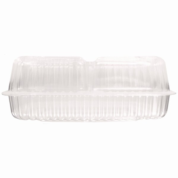 Hfa Handi-Lock Three-Compartment Food Container, 8 x 3 x 8.87, Clear, Plastic, PK250 - HFA 6093S-250