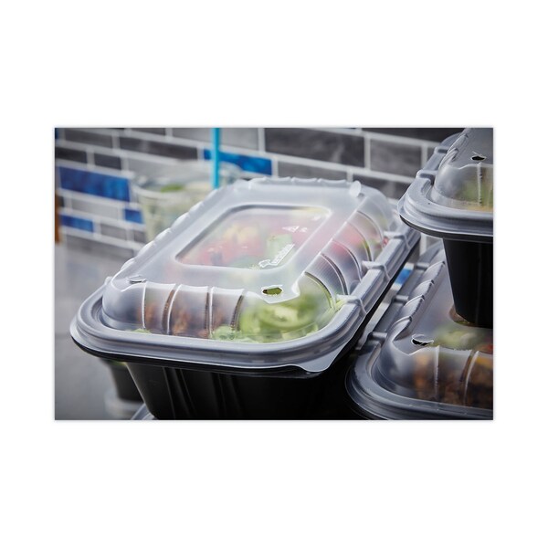 Pactiv Evergreen EarthChoice Entree2Go Takeout Container Vented Lid, 11.75 x 8.75 x 0.98, Clear, 200PK - YCNV12X9PPDL