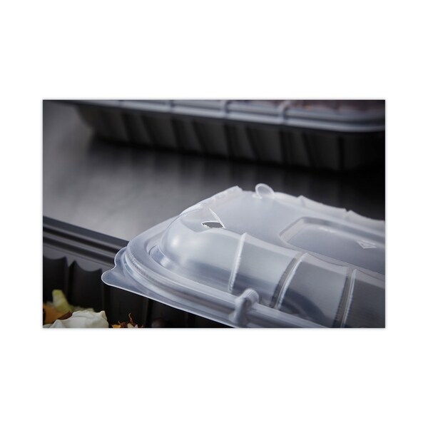Pactiv Evergreen EarthChoice Entree2Go Takeout Container Vented Lid, 11.75 x 8.75 x 0.98, Clear, 200PK - YCNV12X9PPDL
