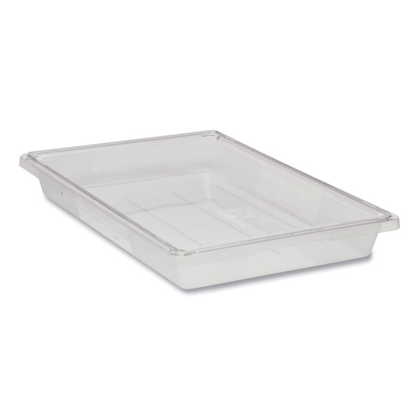 Rubbermaid Commercial Food/Tote Boxes, 5gal, 26w x 18d x 3 1/2h, Clear - FG330600CLR