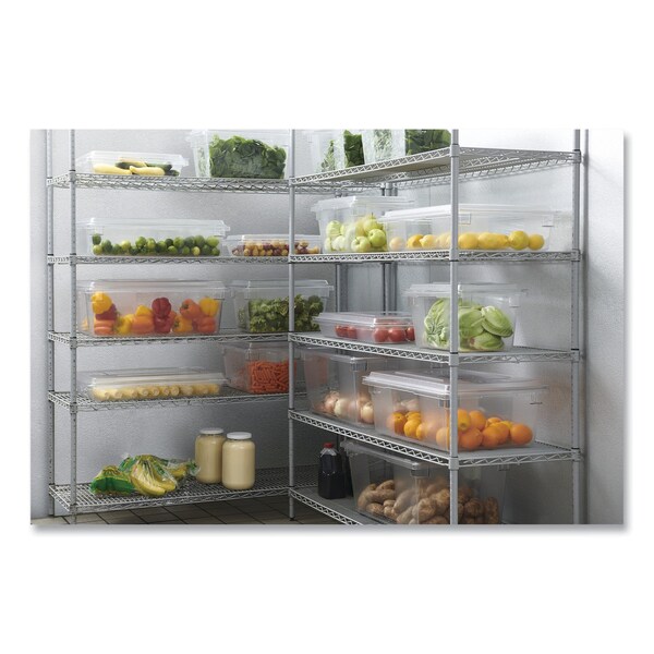 Rubbermaid Commercial Food/Tote Boxes, 5gal, 26w x 18d x 3 1/2h, Clear - FG330600CLR