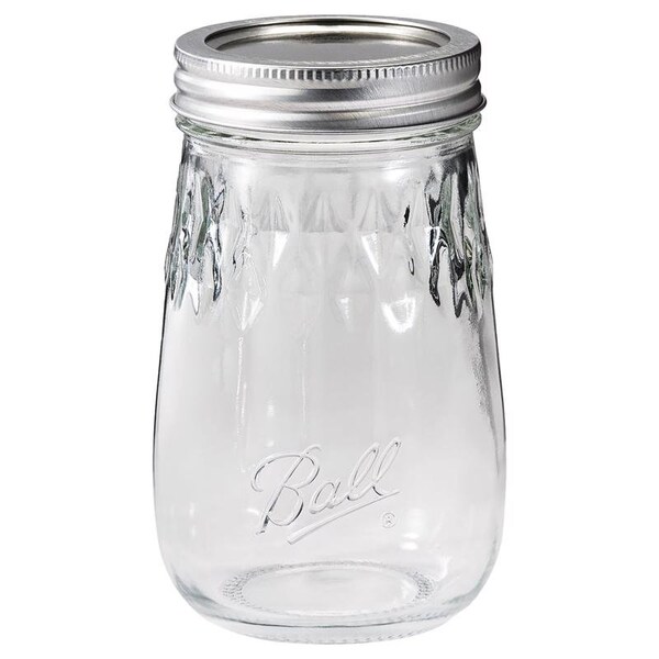 Ball Ball Regular Mouth Tapered Mason Jar 16 oz 4 pk - 1440061199