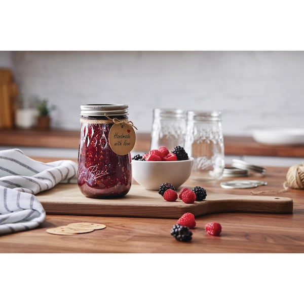 Ball Ball Regular Mouth Tapered Mason Jar 16 oz 4 pk - 1440061199
