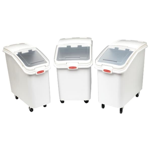 Razoredge 2.75 Cu Ft Ingredient Bin with Slanted Lid - White - RA3580924