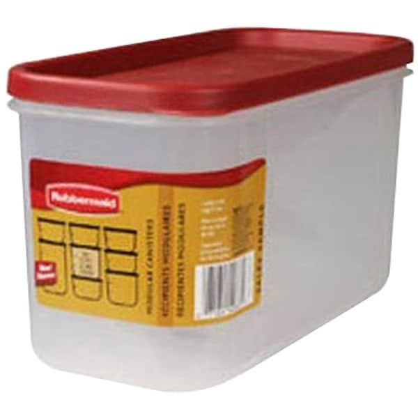 Rubbermaid 1776471 Food Storage Canister, 64 Cups Capacity, Polypropylene, Clear, 512 in L, 519 in W - 2168229