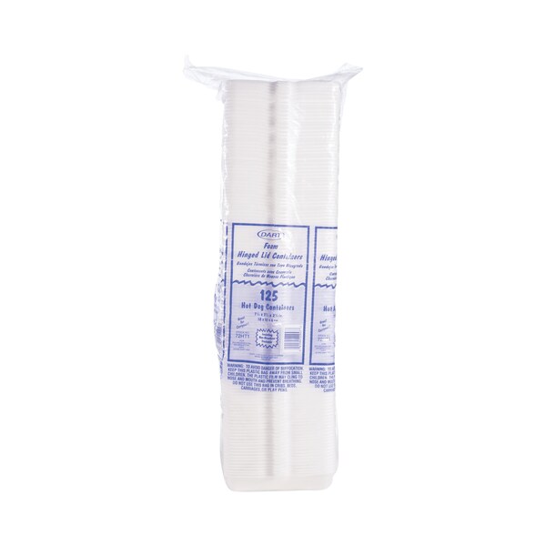 Dart Foam Hot Dog Container, 7-1/1 x3-4, PK500 - DCC 72HT1