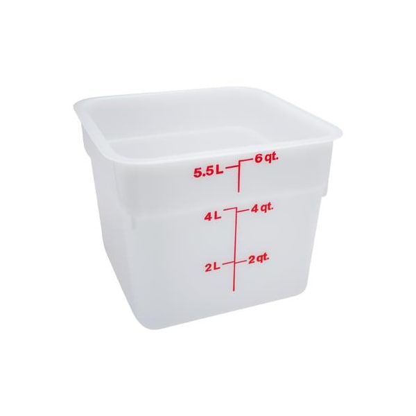 Cambro 6 qt CamSquare® Food Storage Container - 6SFSP148