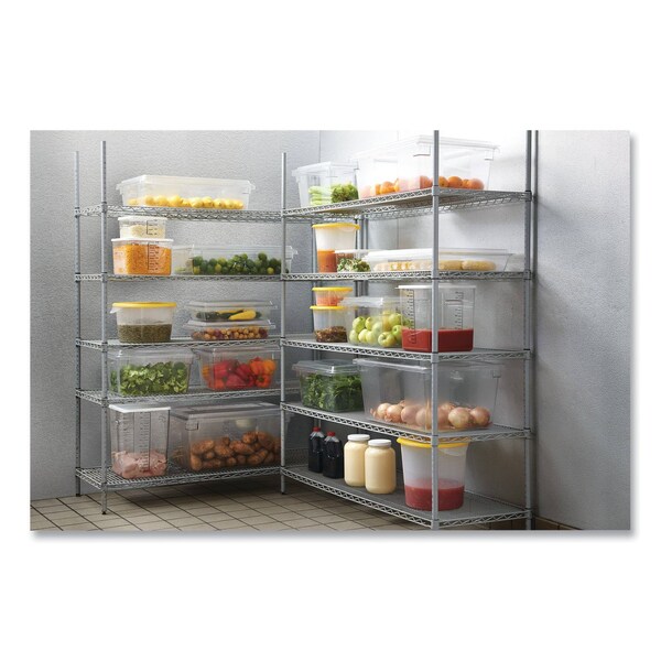 Rubbermaid Commercial Food/Tote Boxes, 5gal, 12w x 18d x 9h, Clear - FG330400CLR