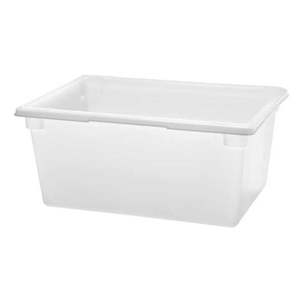 Rubbermaid Commercial Tote Box, 26-1/2"L x 22"W x 6"H, White - FG352800WHT
