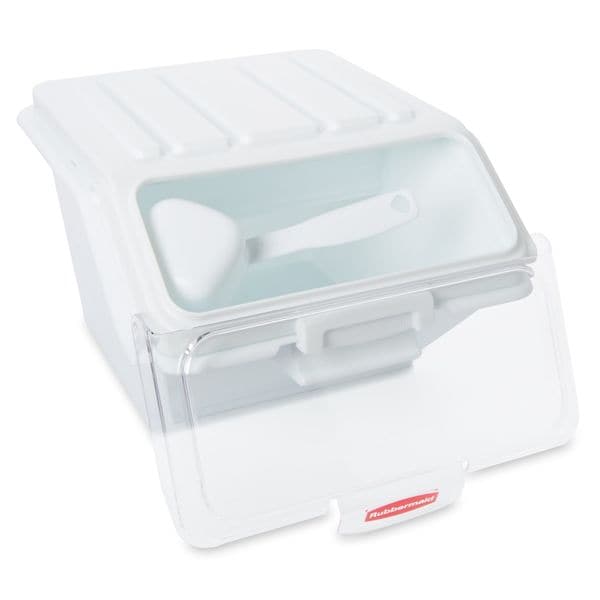 Rubbermaid Commercial Storage Bin, Includes 1/2 Cup Scoop - FG9G6000WHT