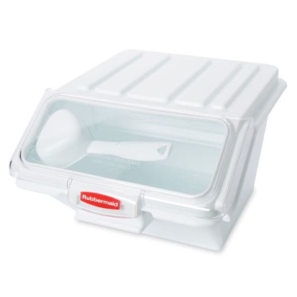 Rubbermaid Commercial Storage Bin, Includes 1/2 Cup Scoop - FG9G6000WHT