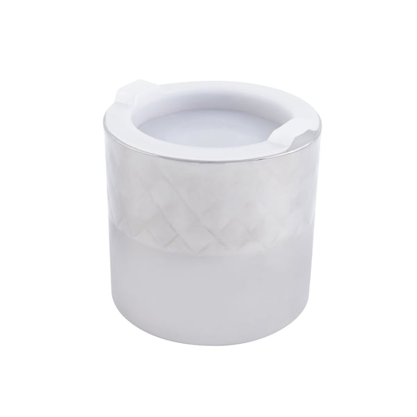 Bon Chef Diamond Coll Cold Wave Salad Dressing Cont & Stacking Cover  5 1/8" Dia X 5" H  28 Oz - 9315DI