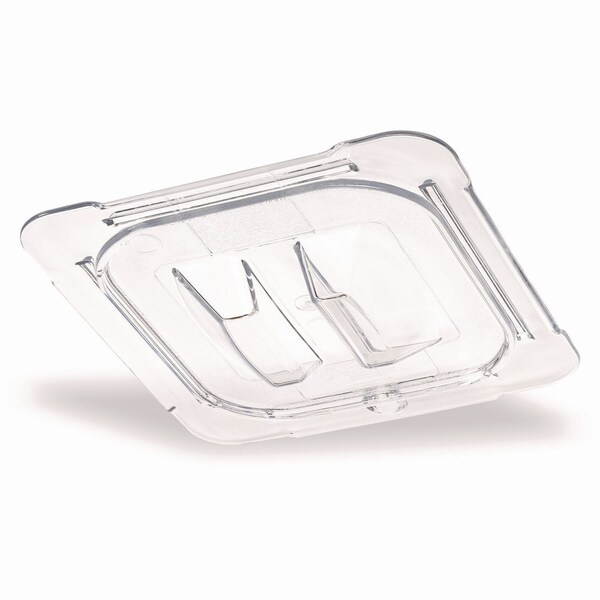 Carlisle Foodservice StorPlus Polycarbonate Handled Universal Lid, 6.31 x 6.88 x 0.88, Clear, Plastic - 10310U07