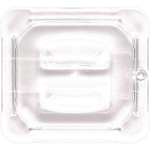 Carlisle Foodservice StorPlus Polycarbonate Handled Universal Lid, 6.31 x 6.88 x 0.88, Clear, Plastic - 10310U07