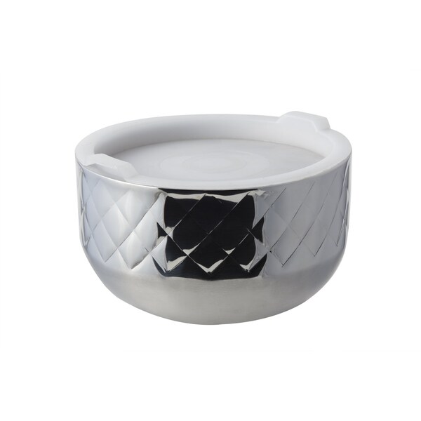 Bon Chef Diamond Coll Cold Wave Bowl Inc. Cover   7 1/8" Dia X 4 1/16" H  1 Qt 20 Oz - 9318DI