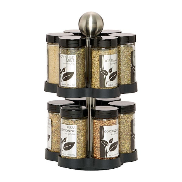 Kamenstein Lifetime Kamenstein Madison ABS/Stainless Steel Spice Rack 12 cups - 5108304
