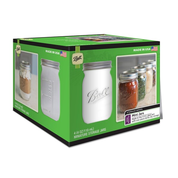 Ball Ball Mini Mouth Storage Jar 4 oz 4 pk - 1440080100